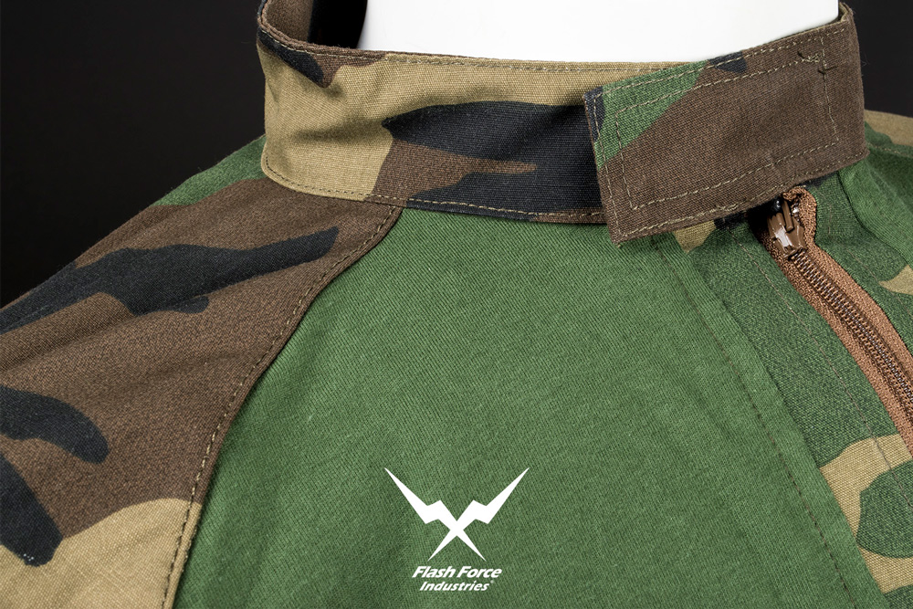 FFI Woodland Camo DF Combat Set EX. 2017 ( w/ Pads Set ) ( 65P/35C M81) FFI Woodland Camo DF Combat Set EX. 2017 ( w/ Pads Set ) ( 65P/35C M81)