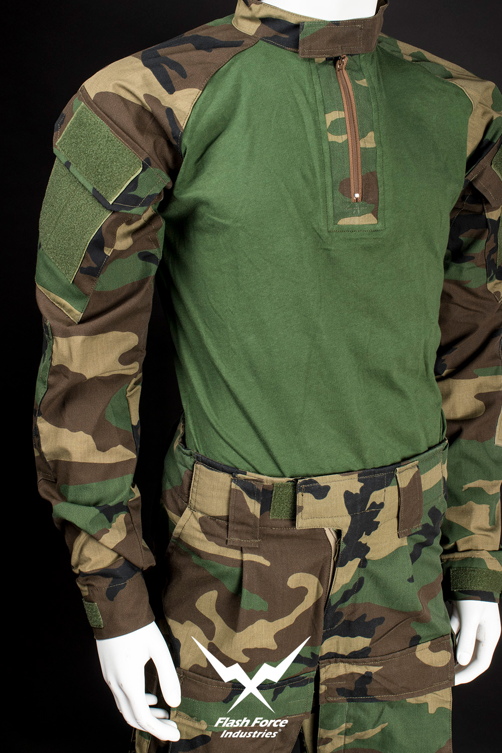 FFI Woodland Camo DF Combat Set EX. 2017 ( w/ Pads Set ) ( 65P/35C M81) FFI Woodland Camo DF Combat Set EX. 2017 ( w/ Pads Set ) ( 65P/35C M81)