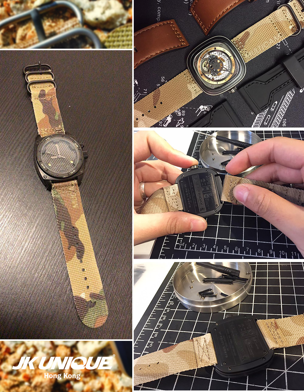 JK UNIQUE CAMO NYLON Apple Watch Strap 42mm DIY JK UNIQUE CAMO NYLON Apple Watch Strap 42mm DIY