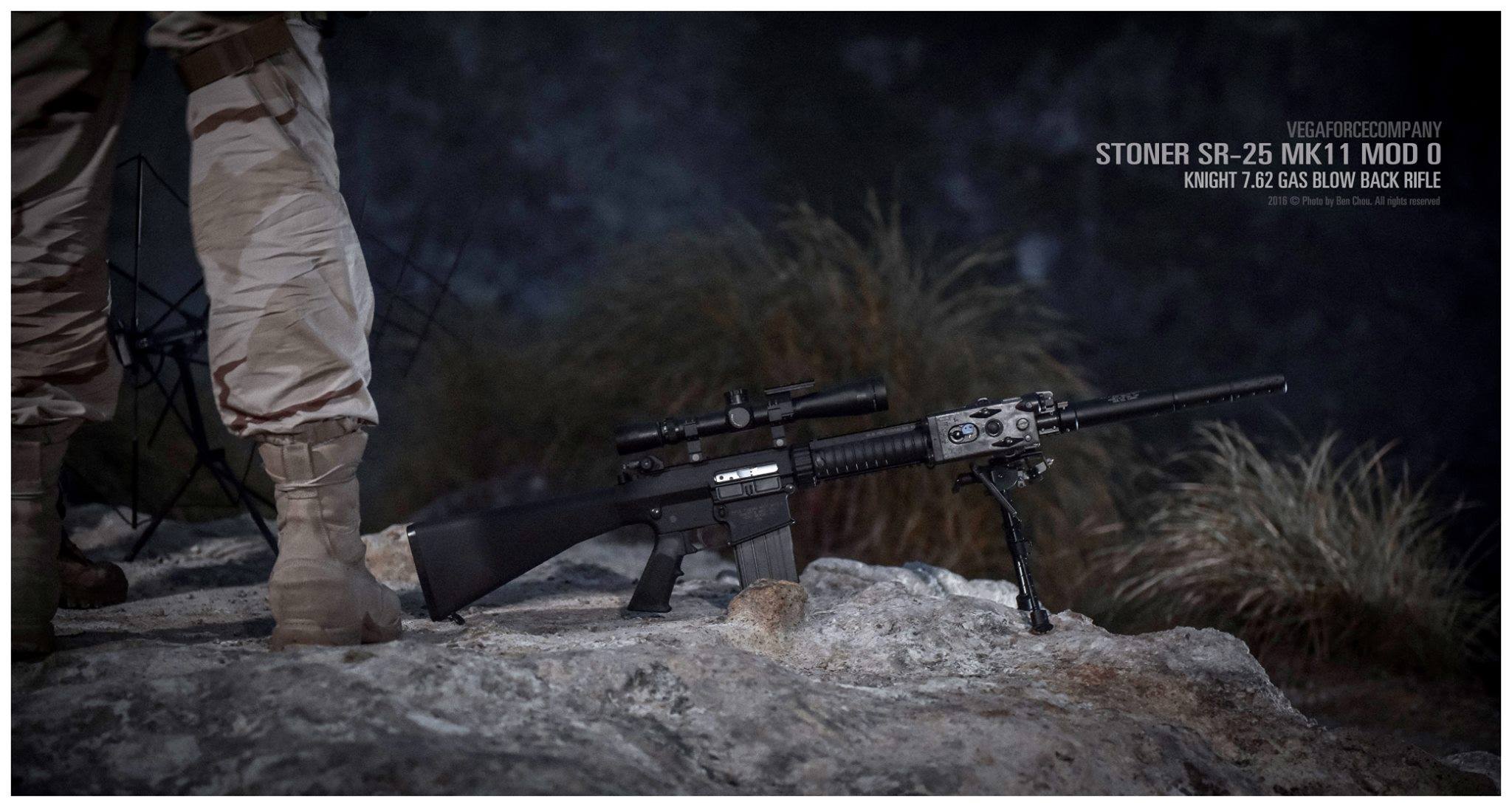 VFC SR25 KAC MK11 MOD0 GBB Rifle DX Version Airsoft ( Licensed by Knight's Armament )