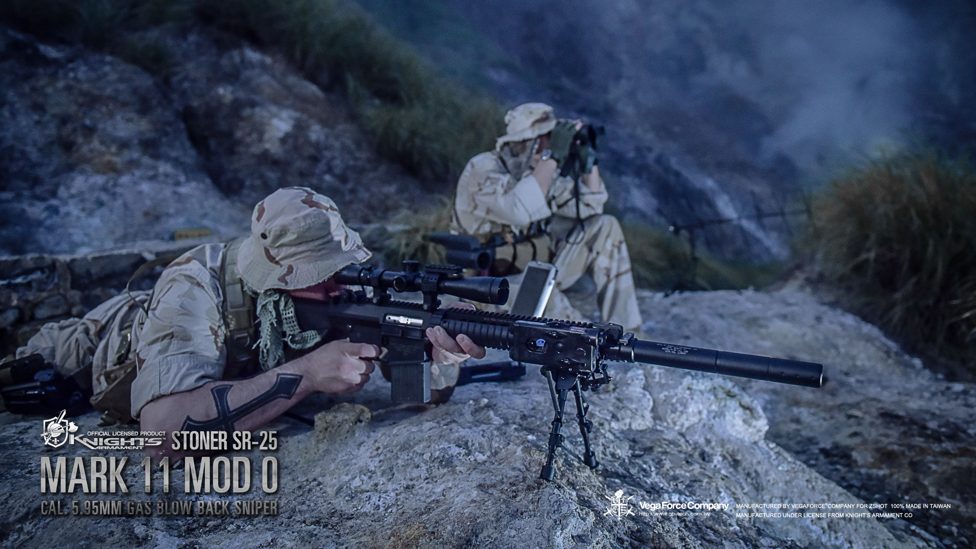 VFC SR25 KAC MK11 MOD0 GBB Rifle DX Version Airsoft ( Licensed by Knight's Armament )